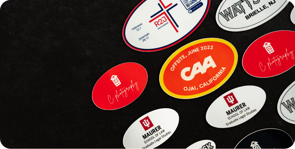 Oval Stickers