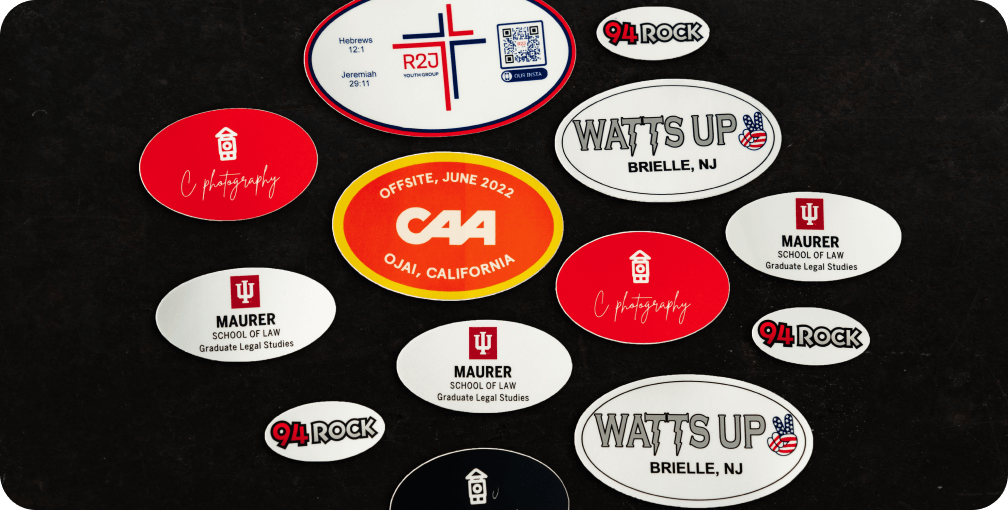 Oval Stickers